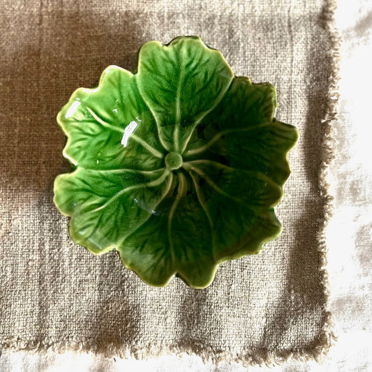 Green Cabbage Leaf Bowl