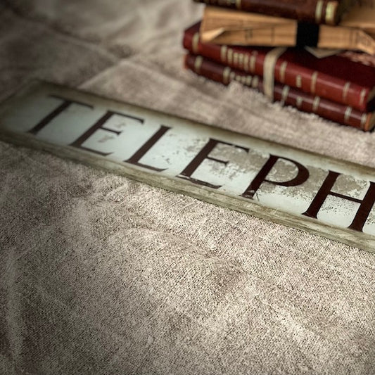 Vintage Telephone Sign