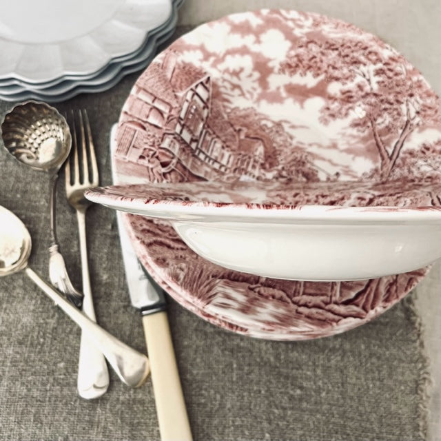 Royal Wessex Pink Toile Bowls