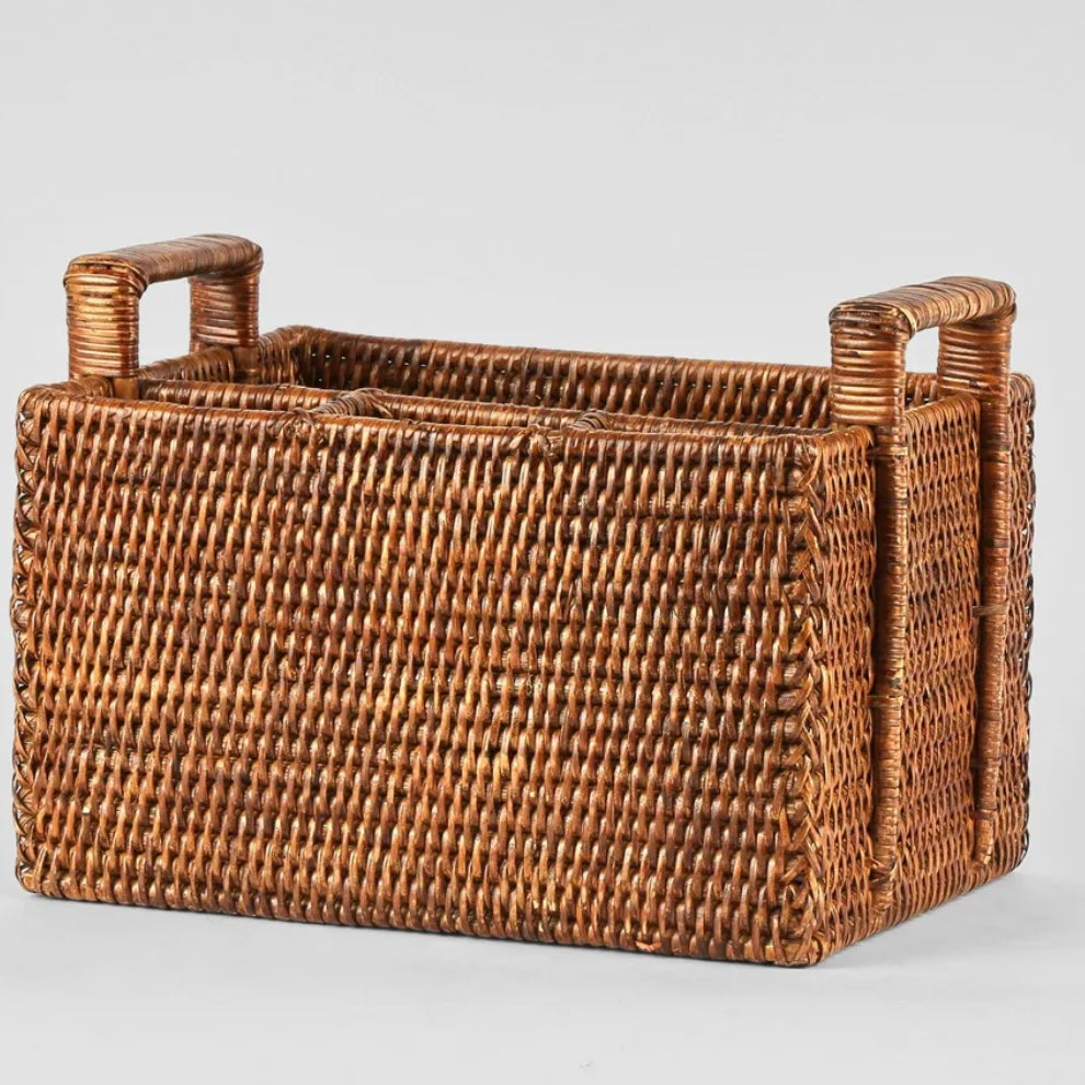 Rattan Cutlery or Condiment Holder